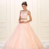 Beautiful  Two Piece Quinceanera Ball Gown