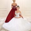 Cold Shoulder Quinceanera Gown