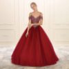 Cold Shoulder Quinceanera Gown