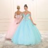Cold Shoulder Quinceanera Gown