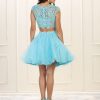 Short Two Piece Prom Dress