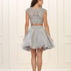 Short Two Piece Prom Dress