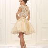 Short Two Piece Prom Dress