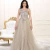 Gorgeous High Neck Sleeveless Beading