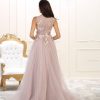 Gorgeous High Neck Sleeveless Beading