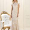 Lace Cap Sleeve Gown