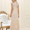 Lace Cap Sleeve Gown