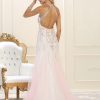 Beaded Halter Prom Gown