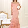 Short Sleeve Prom Gown