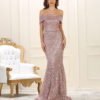 Off-Shoulder Prom Gown