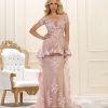Peplum Evening Gown