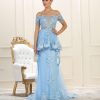 Peplum Evening Gown